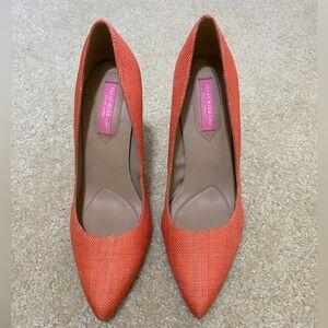 Isaac Mizrahi orange heels